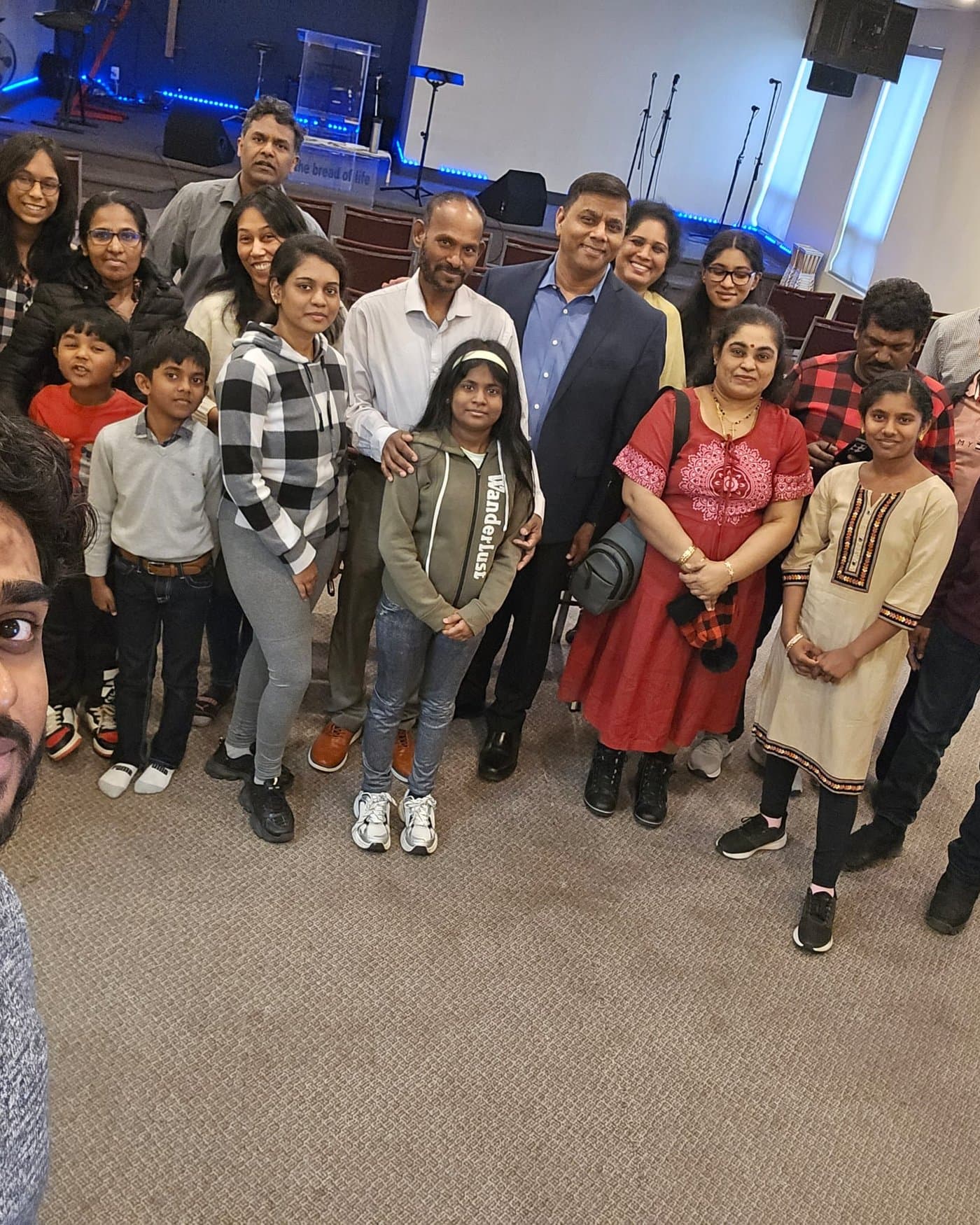 Our church family gathered together at Gateway Gospel Church